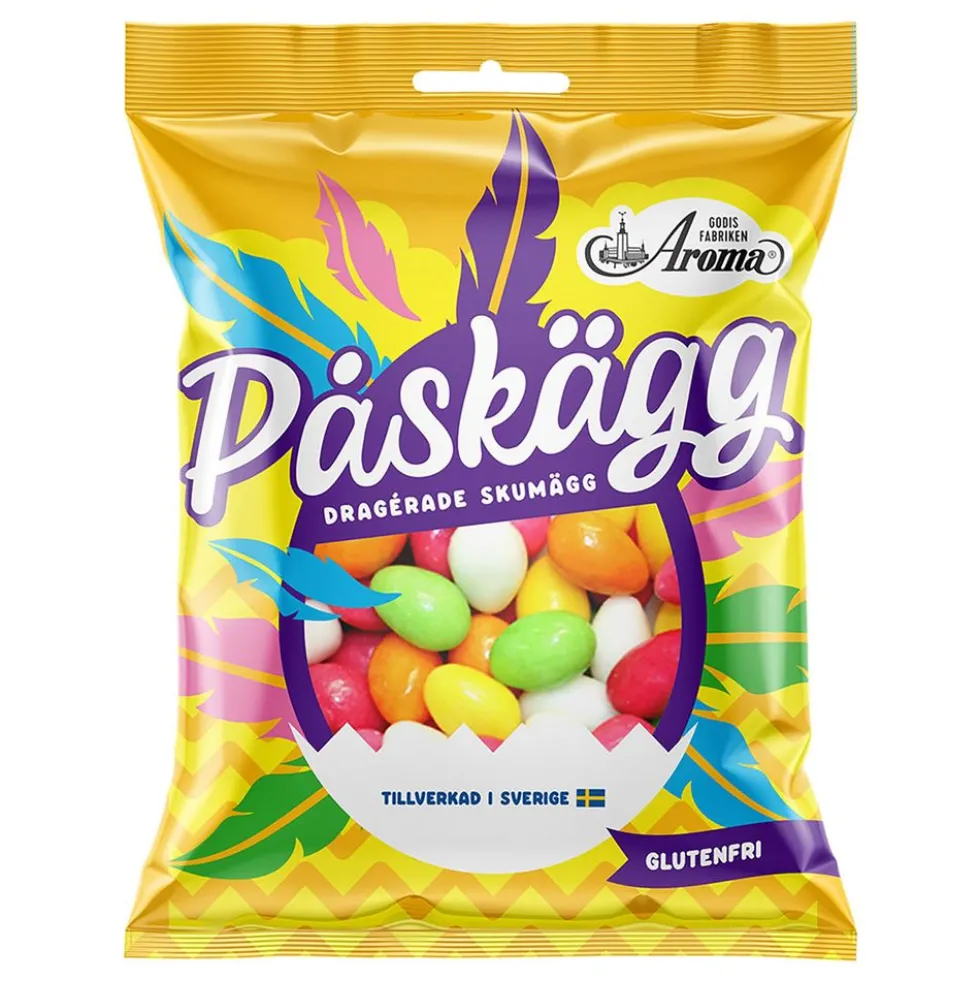 Aroma Sokerikuorrutetut Vahtomunat Karkkipussi