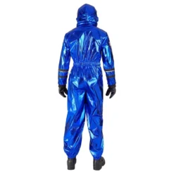 Astronautin Sininen Metallic Miesten Naamiaisasu