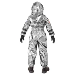 Astronauttihopea Metallic Lasten Naamiaisasu