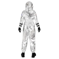 Astronauttihopea Metallic Naisten Naamiaisasu