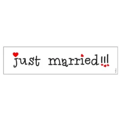 Autokyltti Just Married