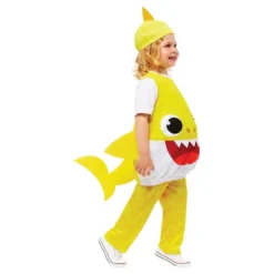 Baby Shark Keltainen Lasten Naamiaisasu