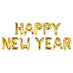 Ballonguirlande Happy New Year Guld