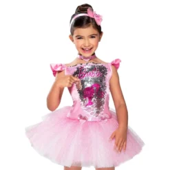 Barbie Ballerina Paljetit Lasten Naamiaisasu
