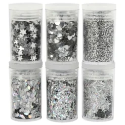 Bio-Glitter Sekoitettu Hopeasetti