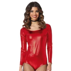 Bodysuit Punainen Metallic