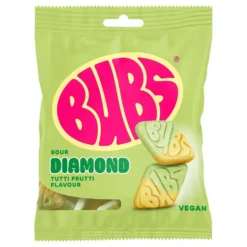 BUBS Sour Tutti Frutti Diamond -pussit Suurpakkaus