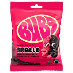 BUBS Vadelma-Salmiakki Kallot Suurpakkaus