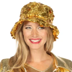 Bucket Hat Paljetit Kulta