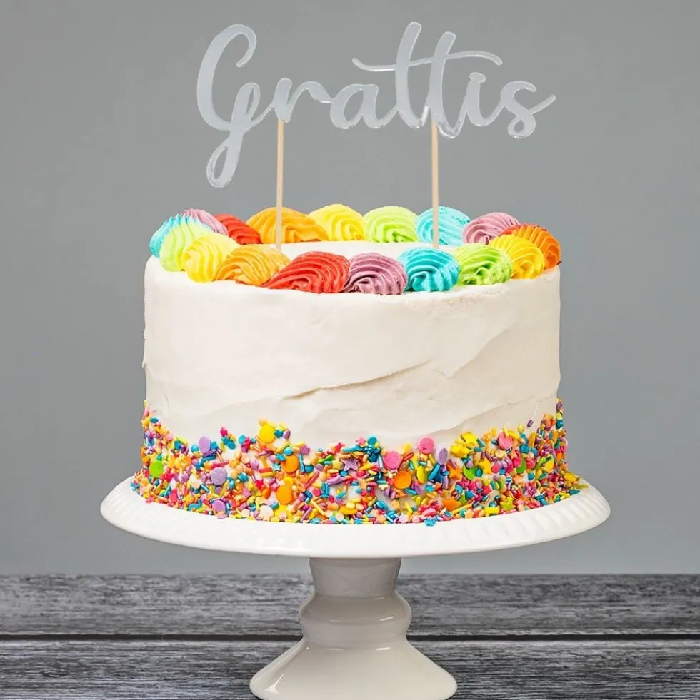 Cake Topper Grattis Hopea