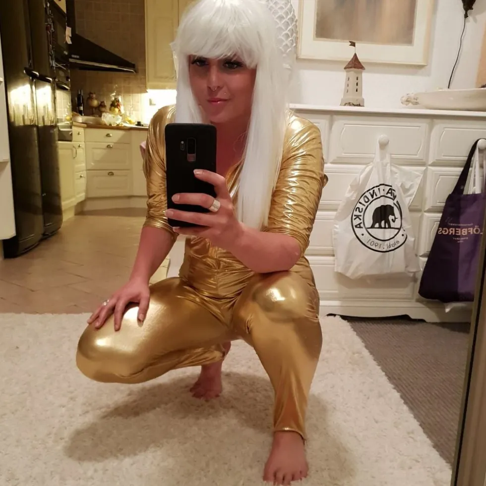 Catsuit Naamiaisasu Kulta