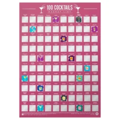 100 Cocktails Bucketlist Raaputustaulu