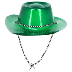 Cowboyhattu Muovia Vihreä Metallic