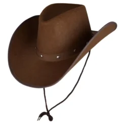 Cowboyhattu Tummanruskea