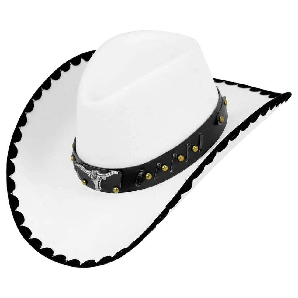 Cowboyhattu Valkoinen Tuurilla