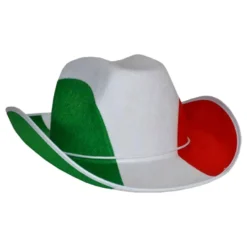 Cowboyhattu Vihreä/Valkoinen/Punainen