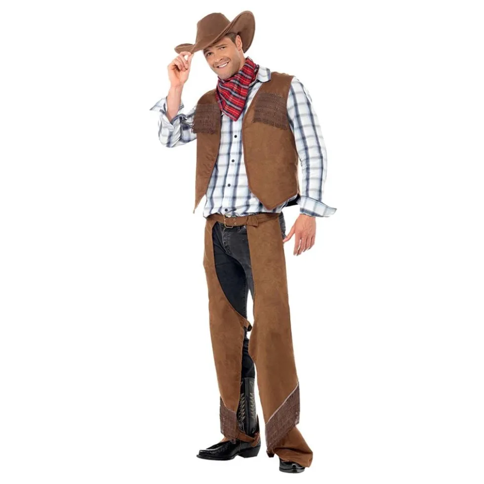 Cowboy Ruskea Naamiaisasu