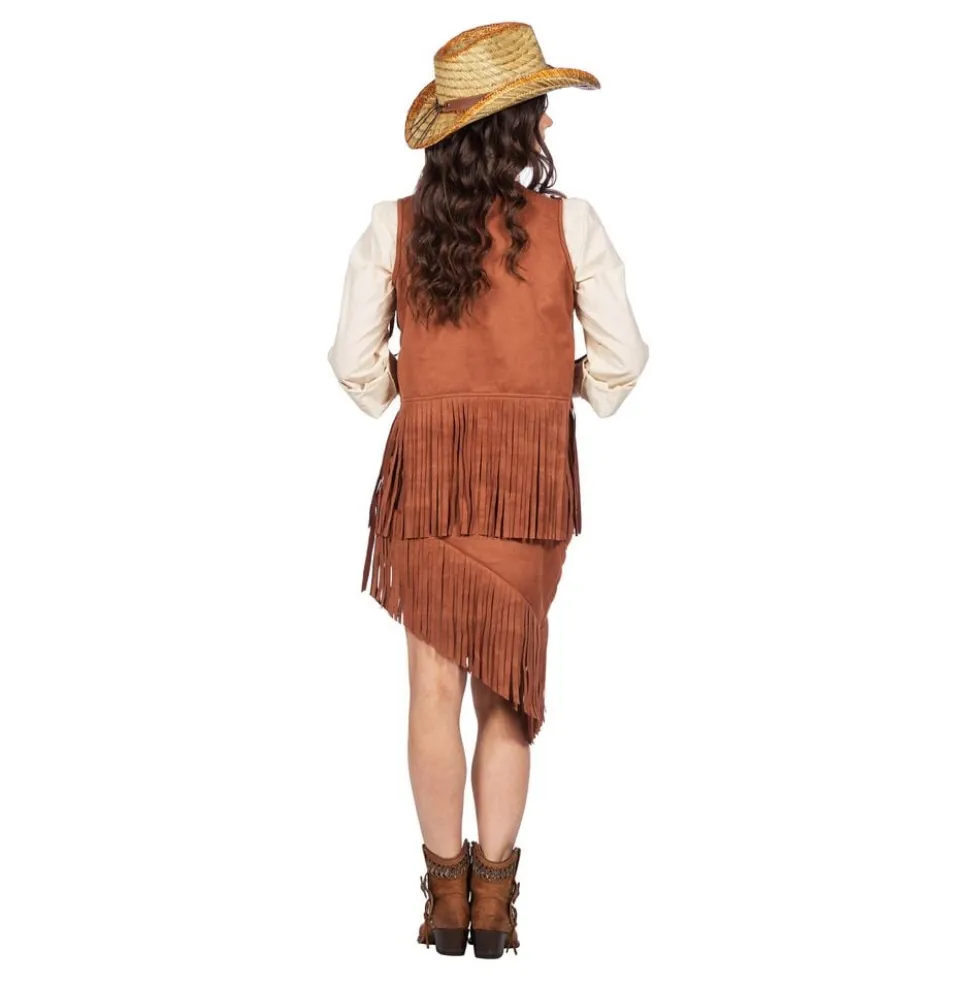 Cowgirl Ruskea Naamiaisasu