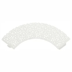 Cupcake Wrappers Valkoinen Pitsi