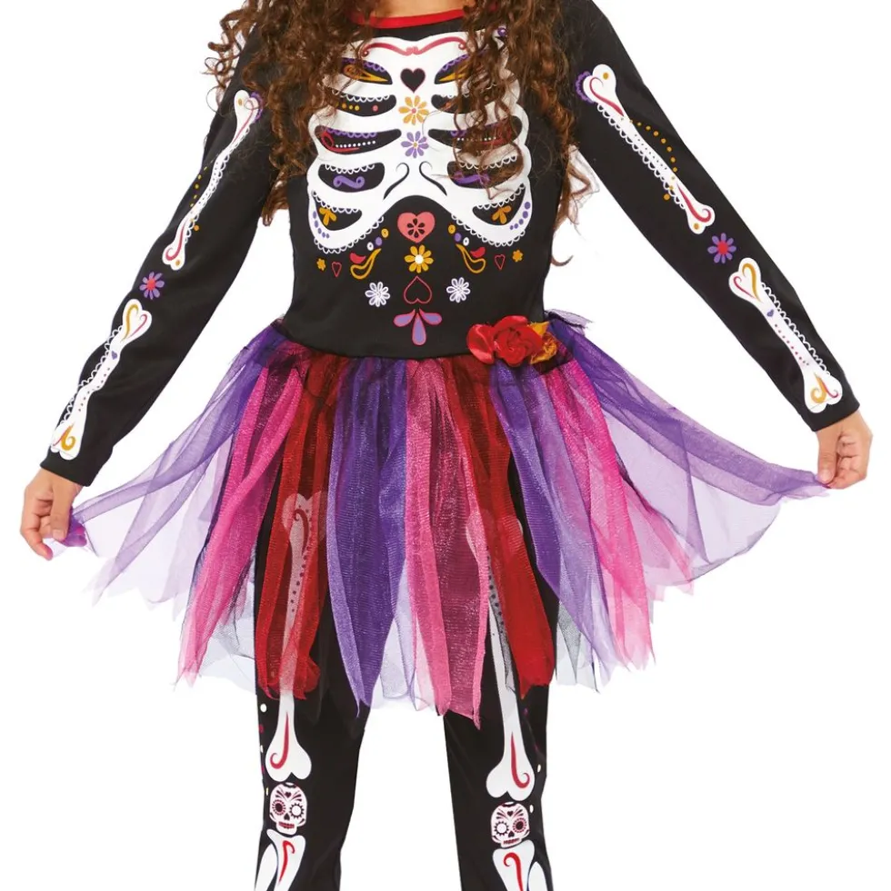 Day of the Dead Mekko Lasten Naamiaisasu