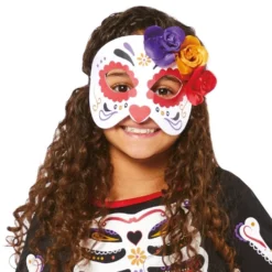 Day of the Dead Mekko Lasten Naamiaisasu
