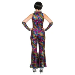 Disko Sateenkaari Jumpsuit Naamiaisasu