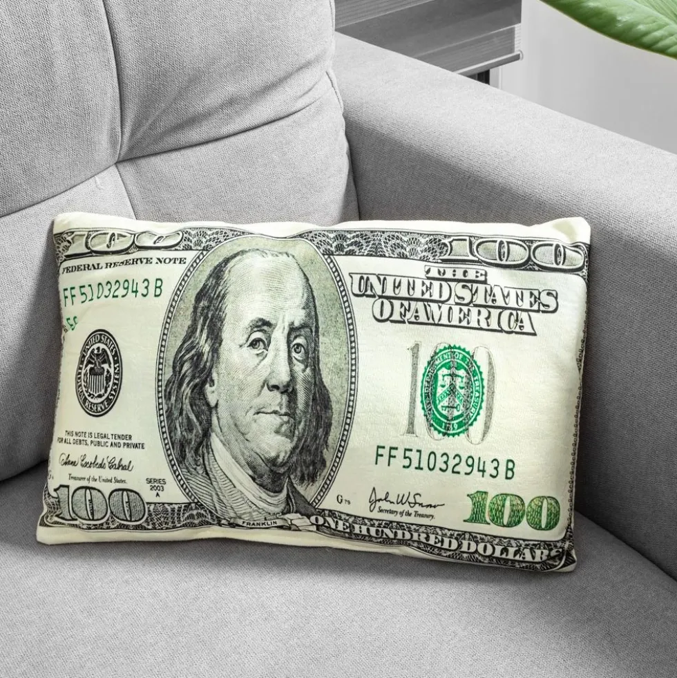 Dollarisetelikuvioinen Tyyny