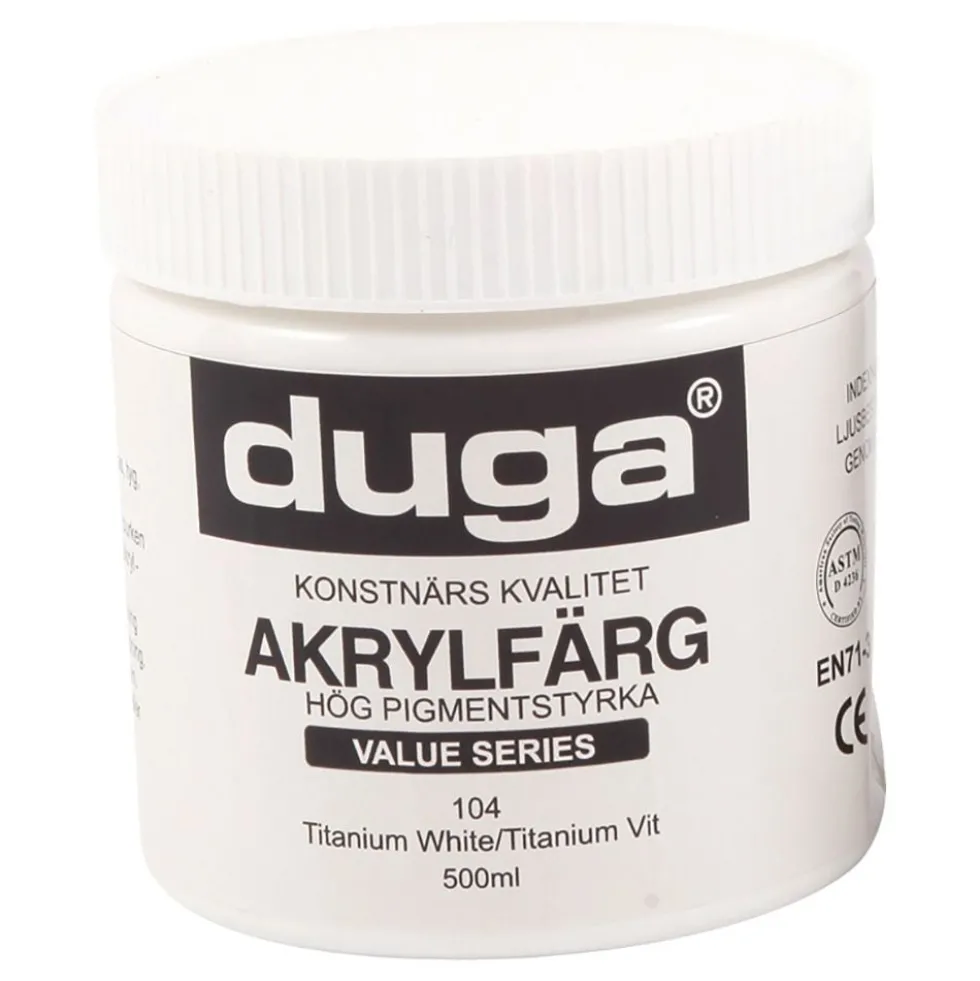 Duga Akryyliväri Valkoinen