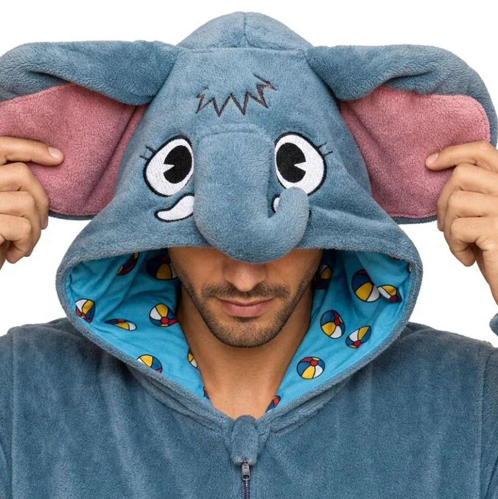 Elefantti Onesie Naamiaisasu