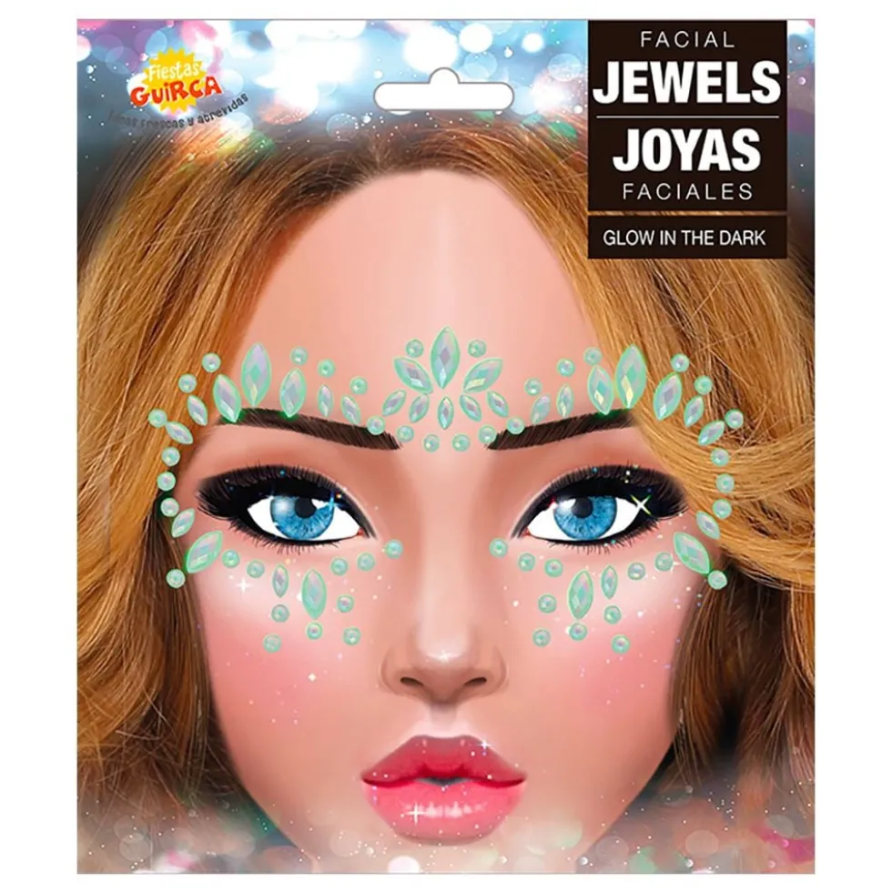 Face Jewels Glow in the Dark Ice