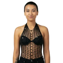 Fishnet-body strasseilla