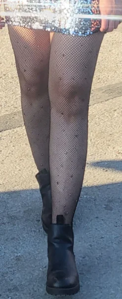 Fishnet Sukkahousut Strasseilla Deluxe