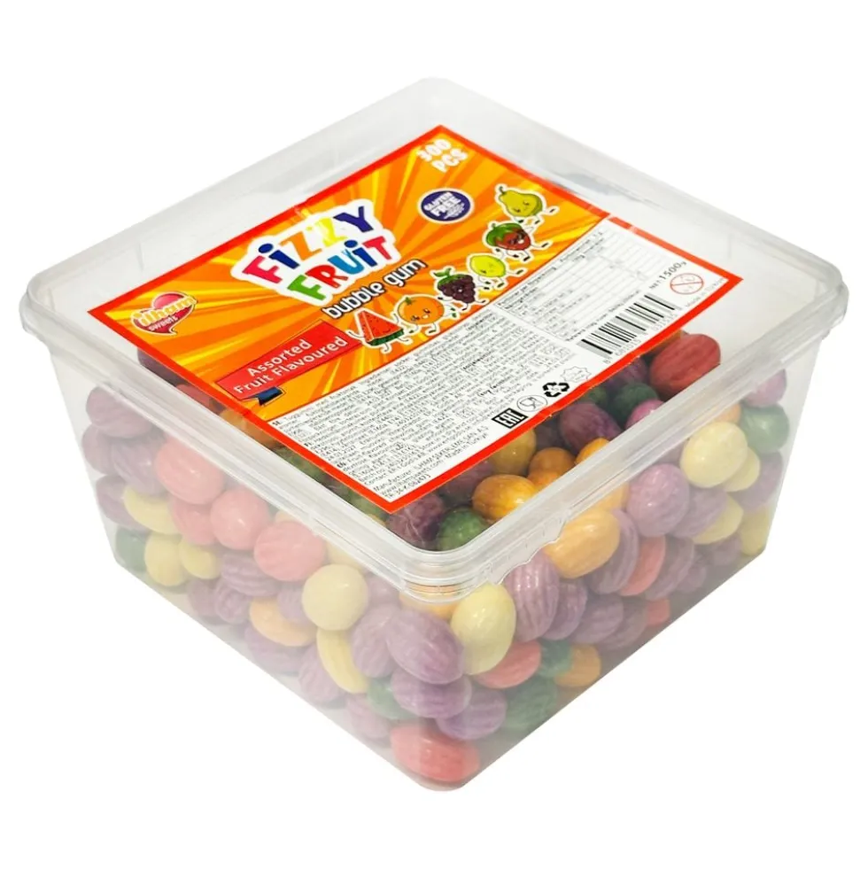 Fizzy Fruit Bubblegum Suurpakkaus