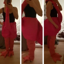 Flamingo Pinkki Naamiaisasu