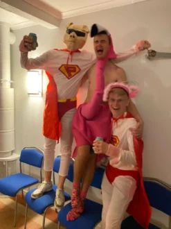Flamingo Pinkki Naamiaisasu