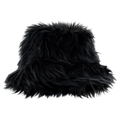 Fluffy Bucket Hat Musta