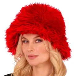 Fluffy Bucket Hat Punainen