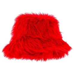 Fluffy Bucket Hat Punainen