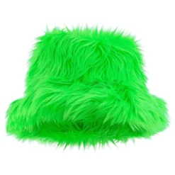 Fluffy Neonvihreä Bucket Hat