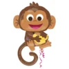 Folioilmapallo Apina Banaanien kanssa