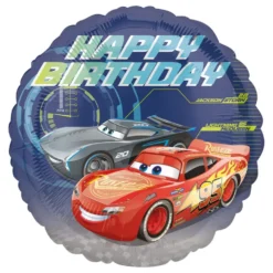 Folioilmapallo Autot/Cars Happy Birthday