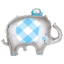 Folioilmapallo Baby Shower Sininen Elefantti