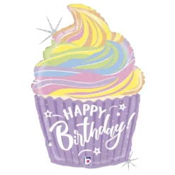 Folioilmapallo Cupcake Happy Birthday