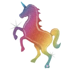 Folioilmapallo Glitter Rainbow Unicorn