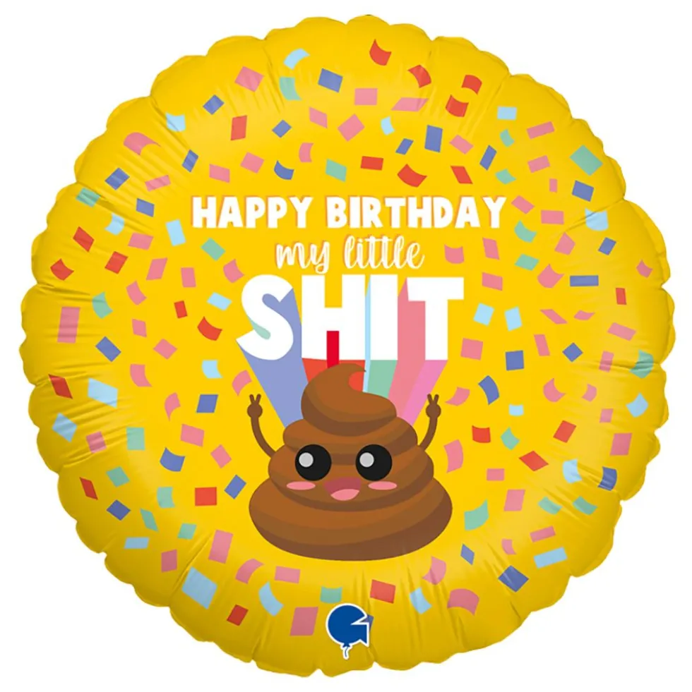 Folioilmapallo Happy Birthday My Little Shit