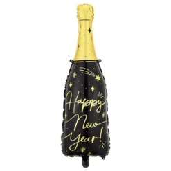 Folioilmapallo Happy New Year Samppanjapullo