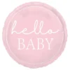 Folioilmapallo Hello Baby Vaaleanpunainen