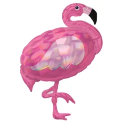 Folioilmapallo Holografinen Flamingo SuperShape