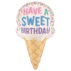Folioilmapallo Jäätelötötterö Sweet Birthday