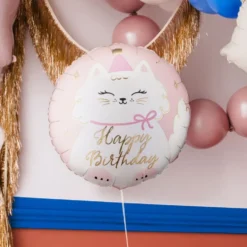 Folioilmapallo Kissa Happy Birthday